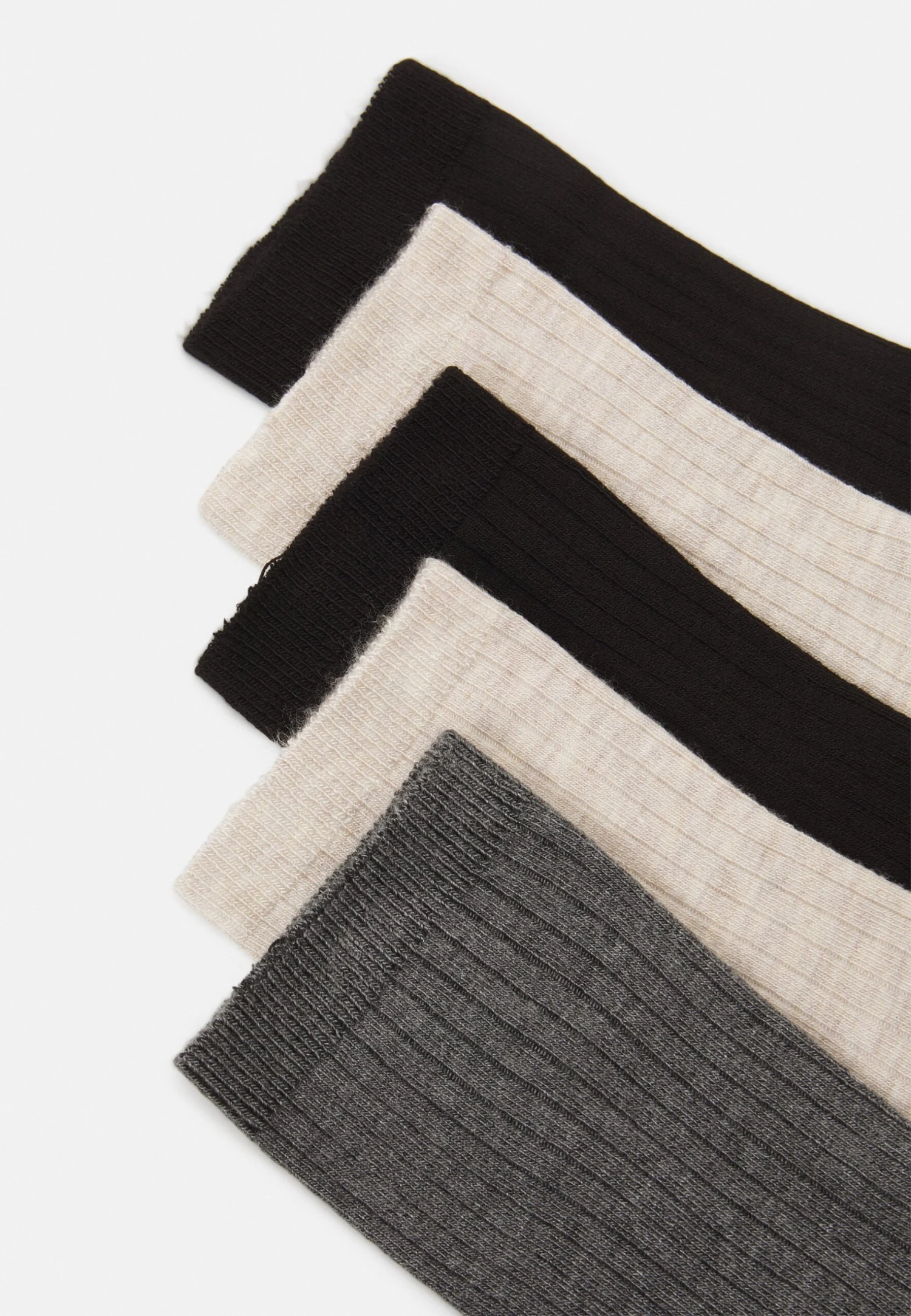 Anna Field 5 Pack - Calze - Beige/Black/Grey 4 Anna Field 5 Pack - Calze - Beige/Black/Grey - immagine 2