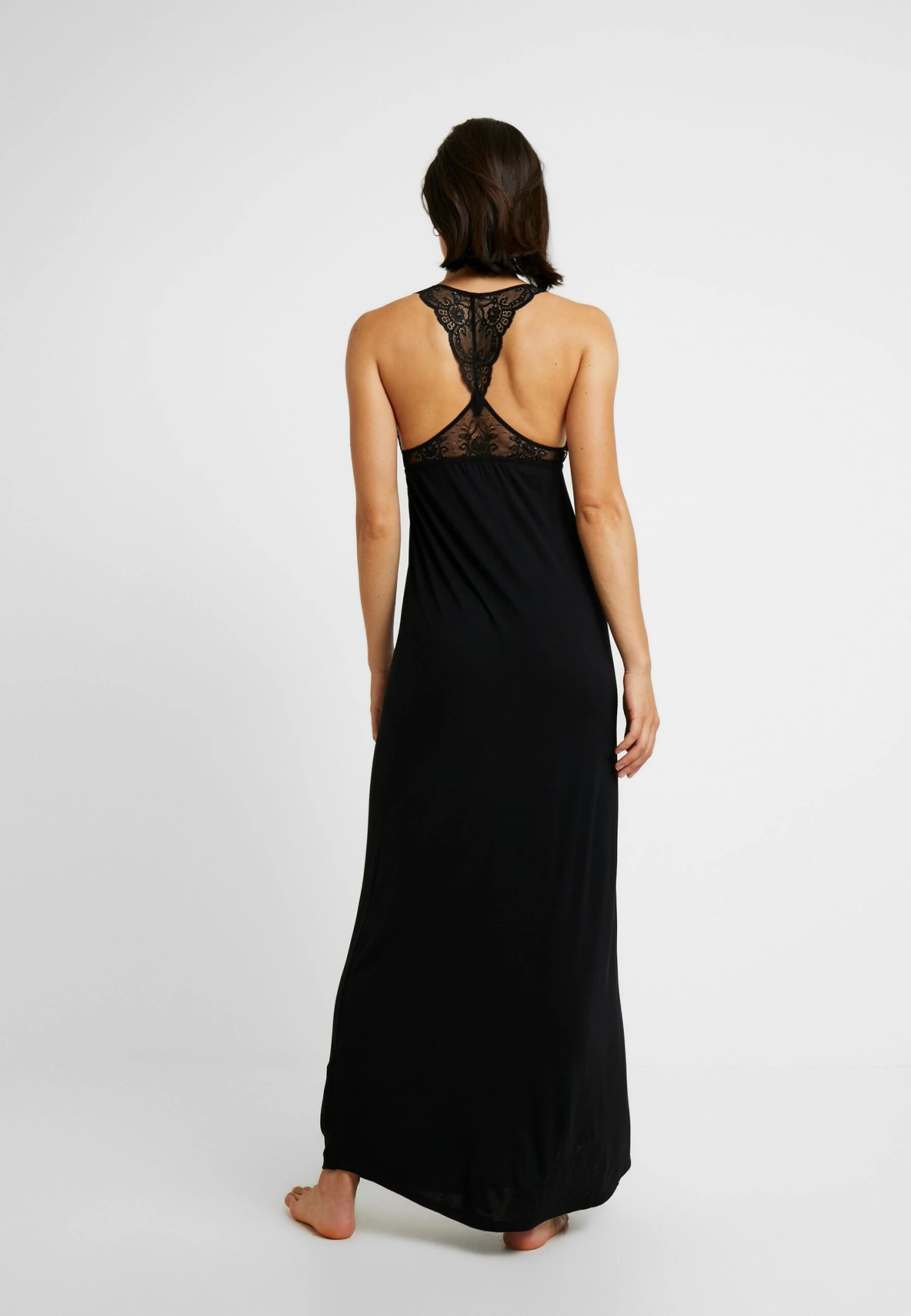 Anna Field Anna Long Viscose Dress Camicia Da NotteBlack Donna Intimo Notte E Loungewear AN681P02Q-Q11 5 Anna Field Anna Long Viscose Dress Camicia Da NotteBlack Donna Intimo Notte E Loungewear AN681P02Q-Q11 - immagine 3