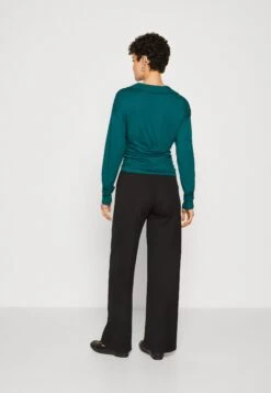 Anna Field Long Sleeve Wrap Blouse With Collar Maglietta A Manica LungaDark Green Donna T-shirt E Top AN621D1A8-M11 -Anna Field 13888a39e36443d4af7ffebe820281cf