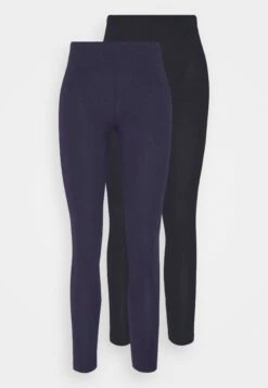 Anna Field 2 PackLeggingsBlack/Dark Blue Donna Pantaloni AN621A05R-Q11
