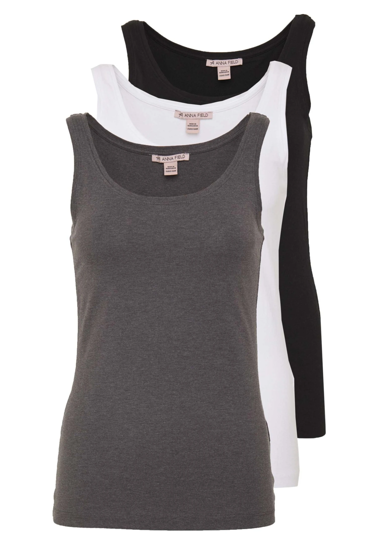 Anna Field Basic Tank 3Er PackTopBlack White Mottl Donna T-shirt E Top AN621D0QX-Q11 3 Anna Field Basic Tank 3Er PackTopBlack White Mottl Donna T-shirt E Top AN621D0QX-Q11