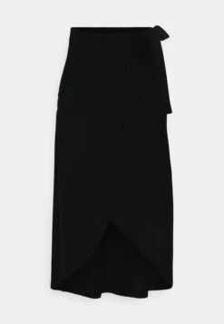 Anna Field Basic Wrap Over Midi Skirt- Gonna A Campana - Black -Anna Field 279db1138765484094cab33f5c3878d4