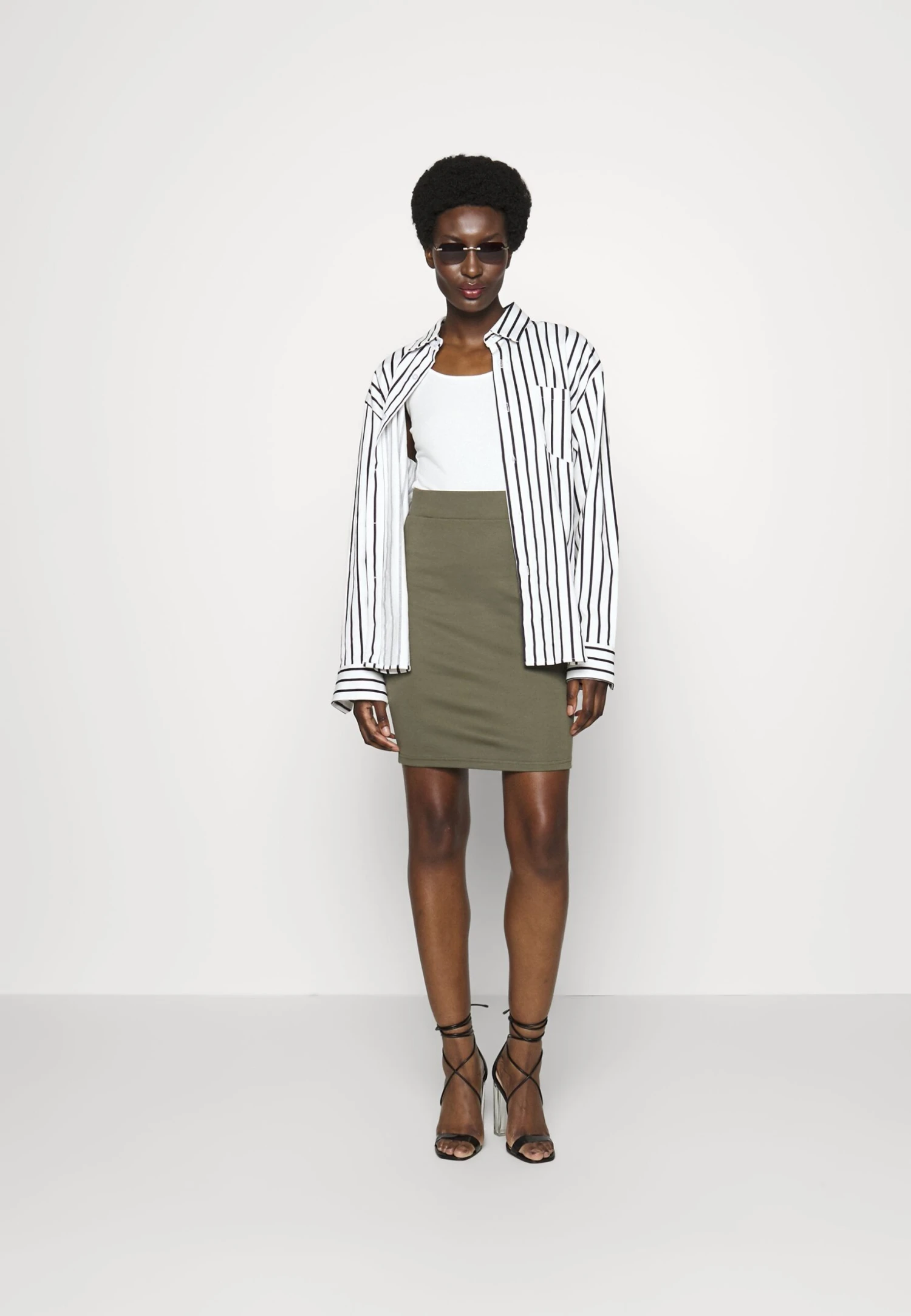 Anna Field 2Pack - Minigonna - Black/Khaki 3 Anna Field 2Pack - Minigonna - Black/Khaki