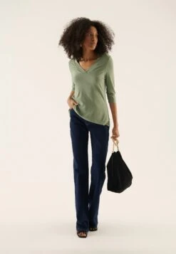 Anna Field 2 PackMaglietta A Manica LungaBlack/Light Green Donna T-shirt E Top AN621D188-Q11