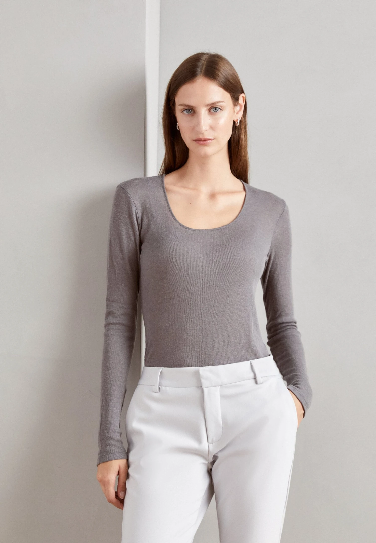 Anna Field Maglietta A Manica LungaMottled Dark Grey Donna T-shirt E Top AN621D197-C11 3 Anna Field Maglietta A Manica LungaMottled Dark Grey Donna T-shirt E Top AN621D197-C11