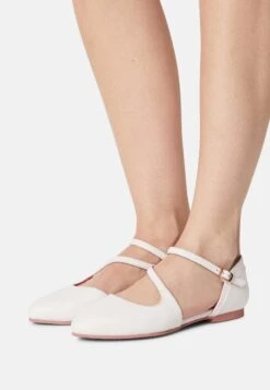 Anna Field Leather Ballerine Con CinturinoWhite Donna Ballerine AN611A0ZJ-A11