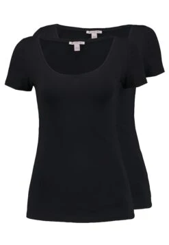 Anna Field 2 Pack T-Shirt BasicBlack Donna T-shirt E Top AN621D0Q1-Q11