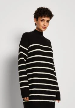 Anna Field Abito In MagliaBlack/White Donna Vestiti AN621C1ZE-Q11 -Anna Field 57620475dba9453a8ee609c94ff20572