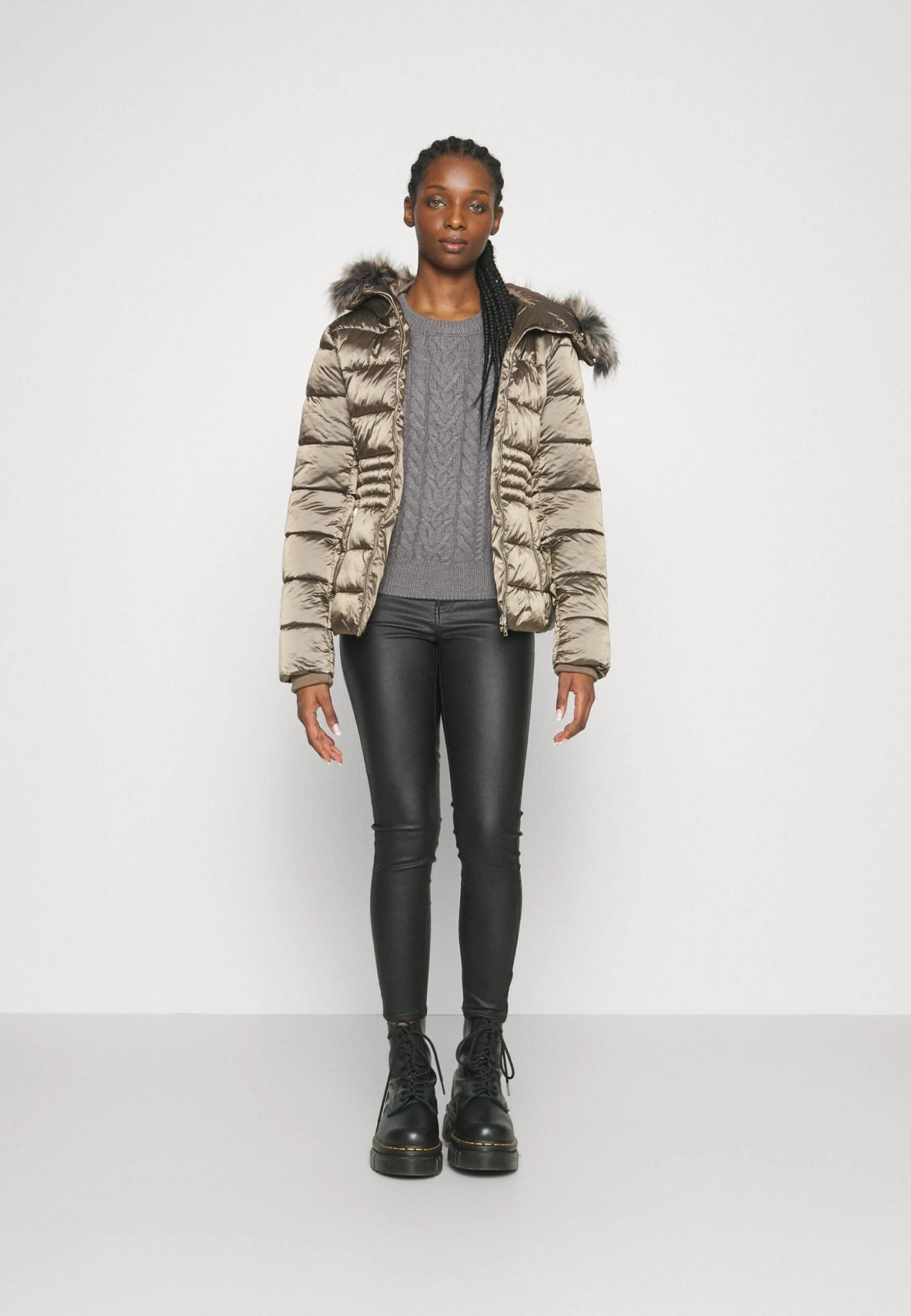 Giacca InvernaleBeige Donna Giacche E Blazer ANI21U00K-B11 4 Giacca InvernaleBeige Donna Giacche E Blazer ANI21U00K-B11 - immagine 2