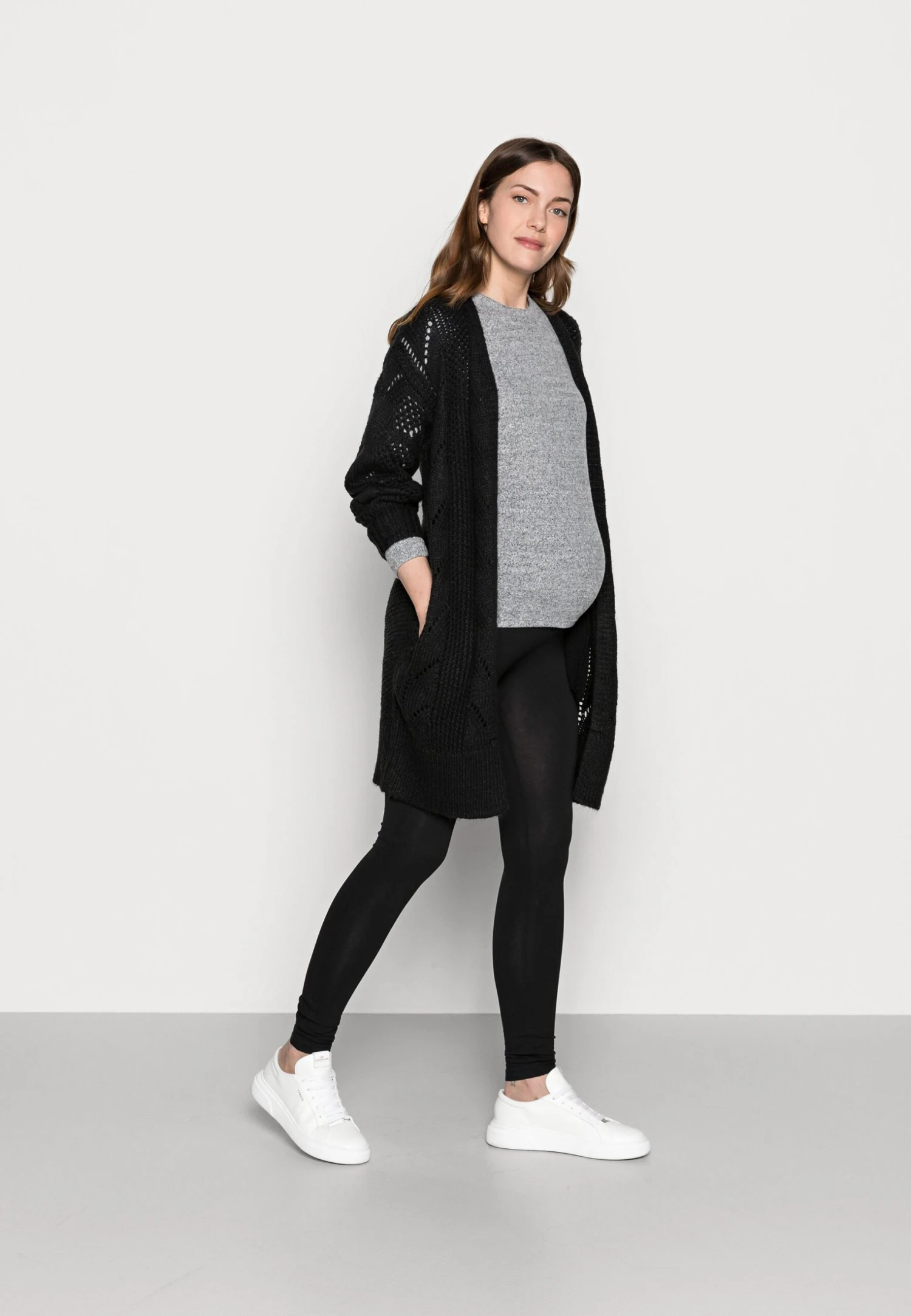 Leggings Maternity - Leggings - Grey/Black 3 Leggings Maternity - Leggings - Grey/Black