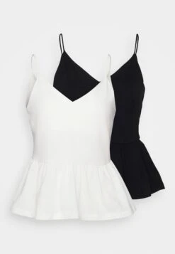 Petite 2Pack CamicettaBlack/ White Donna Camicie E Bluse ANI21D03H-Q11 12 Petite 2Pack CamicettaBlack/ White Donna Camicie E Bluse ANI21D03H-Q11 -Anna Field 86be941200074af281958dcb1a7a45a0