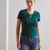 Anna Field T-Shirt BasicDark Green Donna T-shirt E Top AN621D185-M11 1 Anna Field T-Shirt BasicDark Green Donna T-shirt E Top AN621D185-M11 -Anna Field 8d5584cb930e421eb5dd887875da3ced