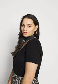 T-Shirt BasicBlack Donna T-shirt E Top AX821D03G-Q11 -Anna Field 97cb960d368e45ffb4ef874f70f4744d