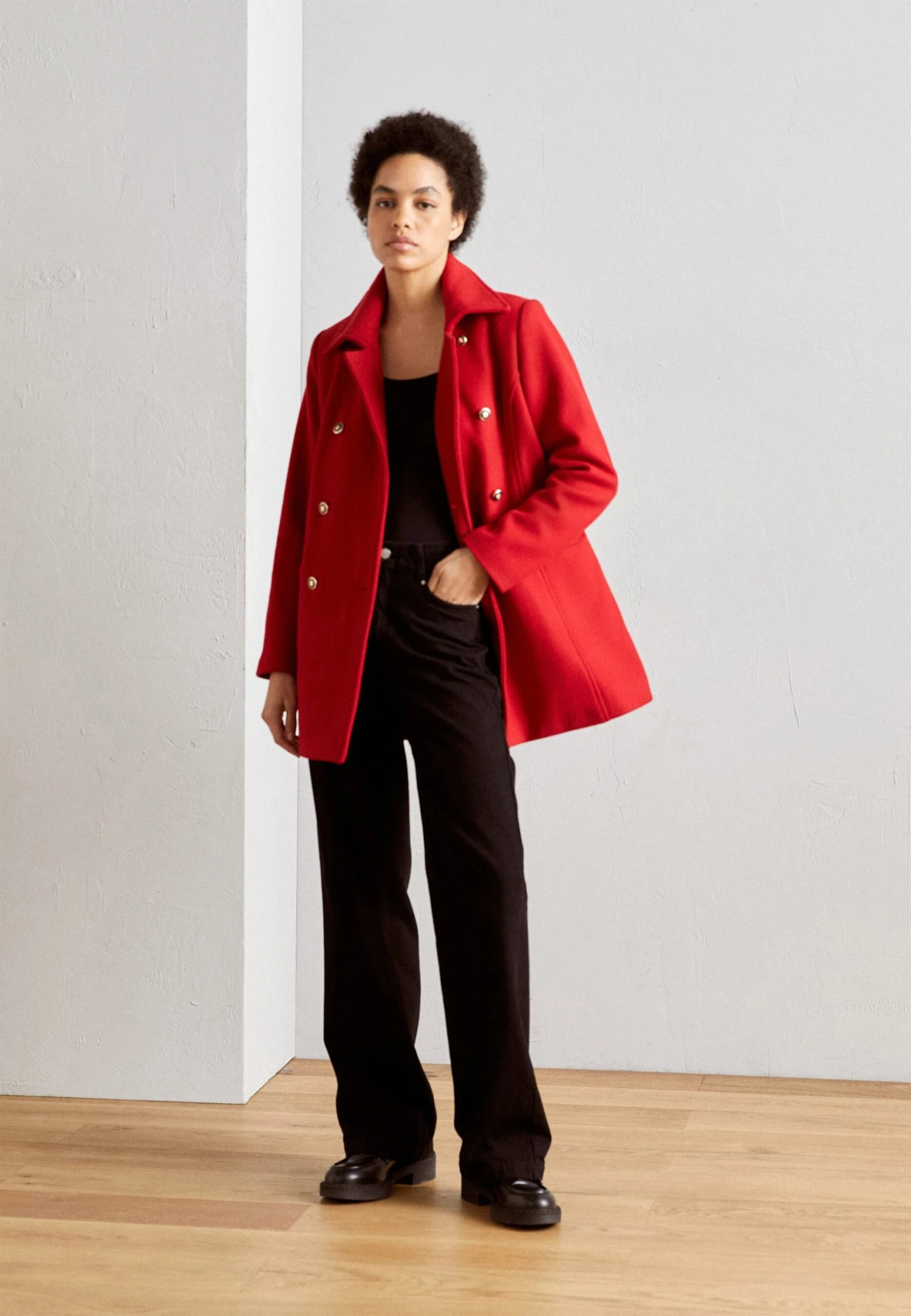 Anna Field Cappotto Corto - Dark Red 4 Anna Field Cappotto Corto - Dark Red - immagine 2