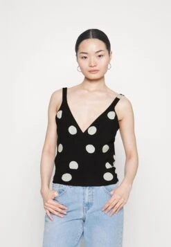 TopBlack/White Donna T-shirt E Top ANI21D03L-Q11