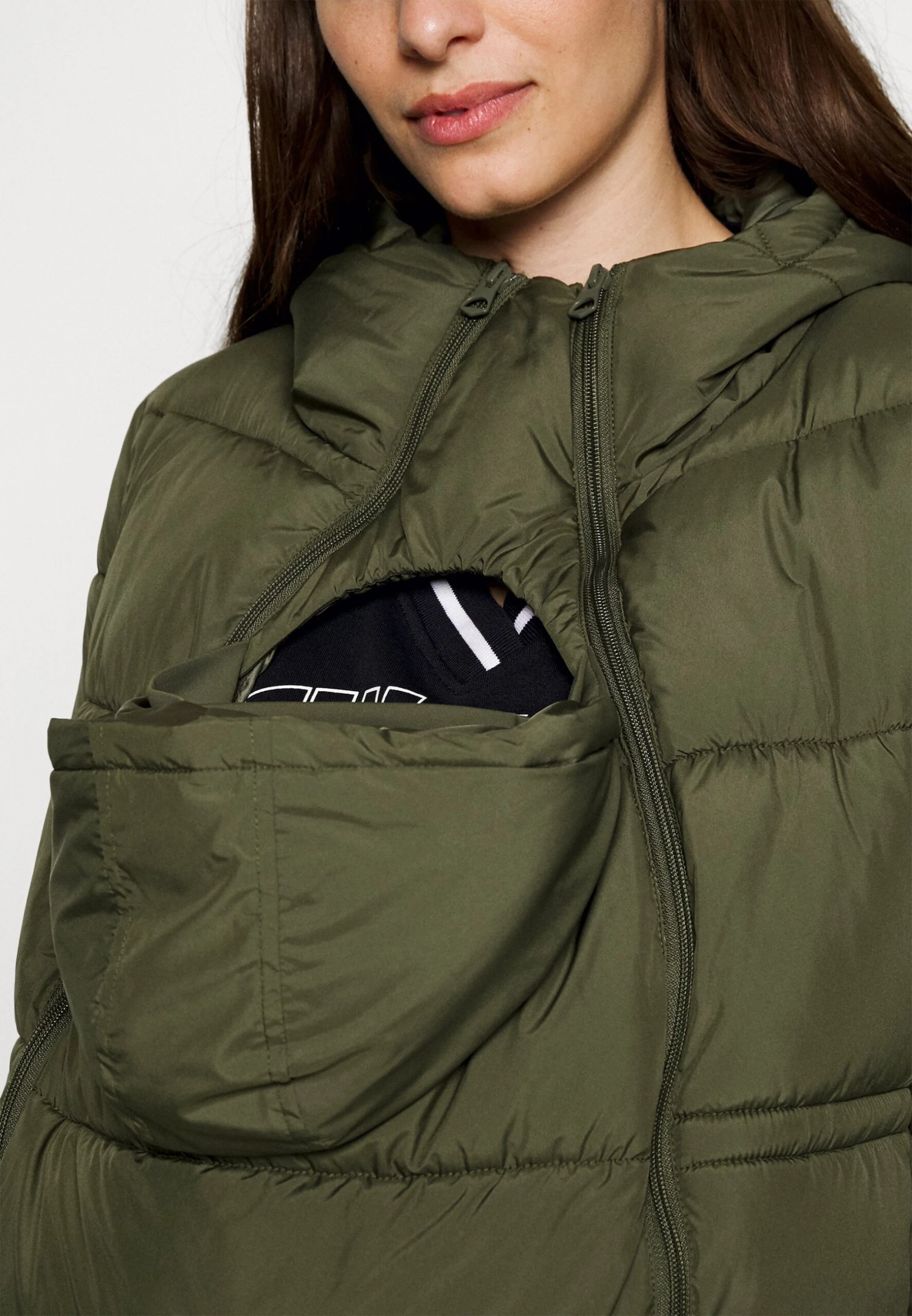 3 In 1Cappotto InvernaleKhaki Donna Cappotti EX429M00A-N11 8 3 In 1Cappotto InvernaleKhaki Donna Cappotti EX429M00A-N11 - immagine 6