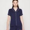Anna Field Button Through Pj Set PigiamaBlue/White Donna Intimo Notte E Loungewear AN681P09T-K11