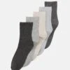 Anna Field 5 Pack - Calze - Black/Grey 1 Anna Field 5 Pack - Calze - Black/Grey -Anna Field c9d3ce9961794b6aa47248952f7fb165