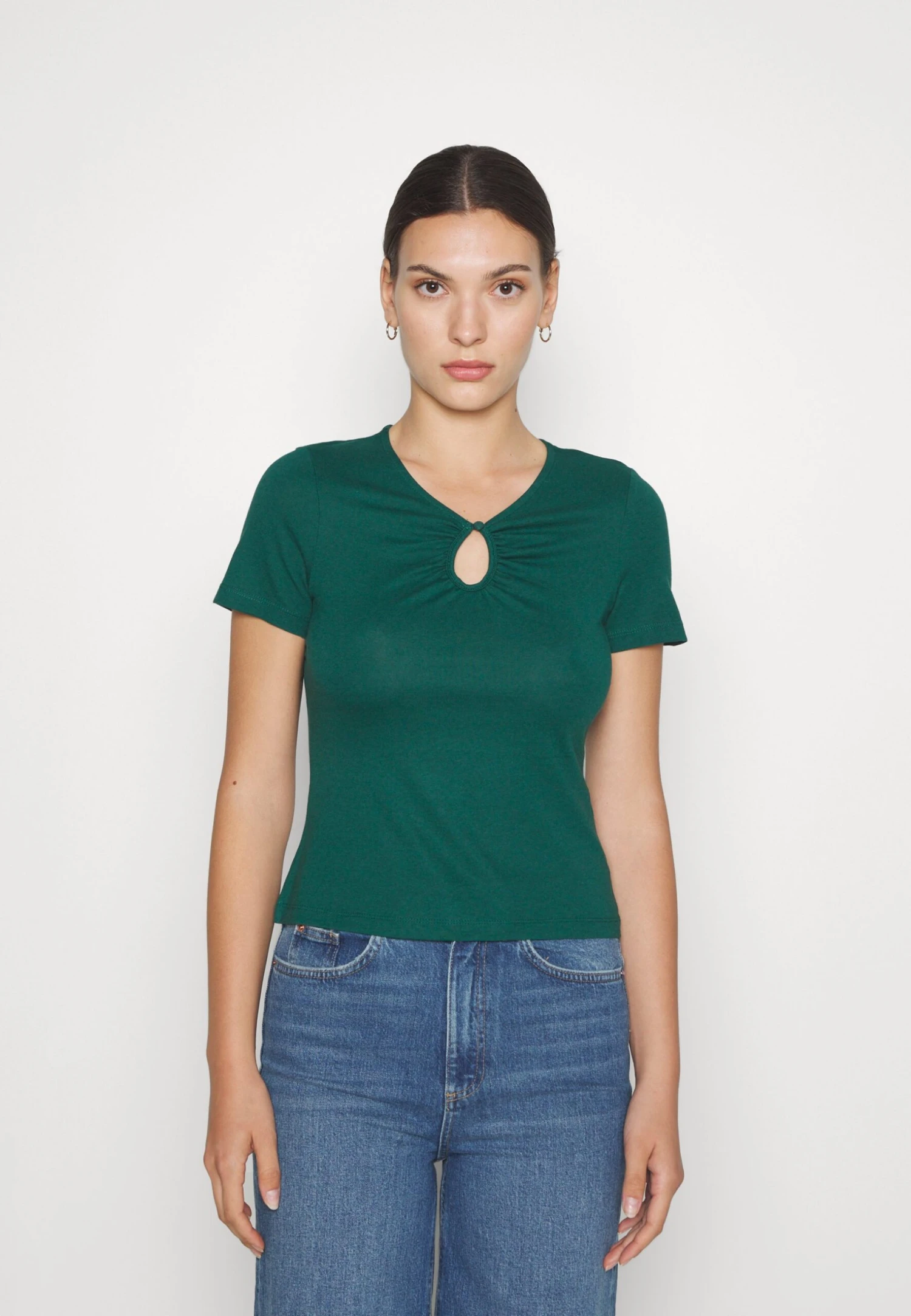Anna Field T-Shirt BasicDark Green Donna T-shirt E Top AN621D185-M11 5 Anna Field T-Shirt BasicDark Green Donna T-shirt E Top AN621D185-M11 - immagine 3