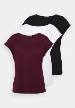 Anna Field 3 PackT-Shirt BasicBlack/White/Dark Red Donna T-shirt E Top AN621D0XJ-Q12 14 Anna Field 3 PackT-Shirt BasicBlack/White/Dark Red Donna T-shirt E Top AN621D0XJ-Q12 -Anna Field df63b55f596743809ebb7dbe439ab976