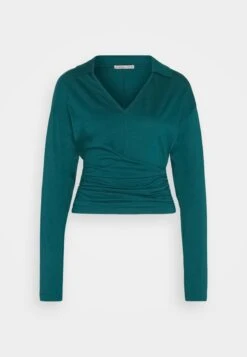 Anna Field Long Sleeve Wrap Blouse With Collar Maglietta A Manica LungaDark Green Donna T-shirt E Top AN621D1A8-M11 -Anna Field ebfbf747e0874e1c8cff5f4d960f0743