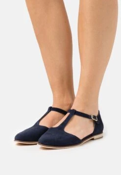 LeatherBallerine Con CinturinoDark Blue Donna Ballerine ANJ11A02C-K11